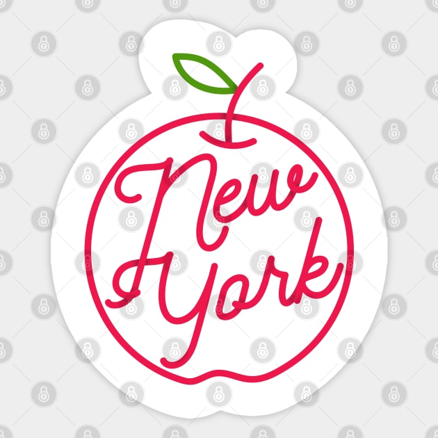 I love New York, The Big Apple Vintage design Sticker by YourGoods